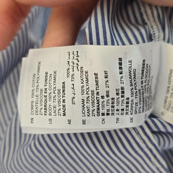 Sandro Paris striped knee-length dress size 2 - Picture 10 of 11